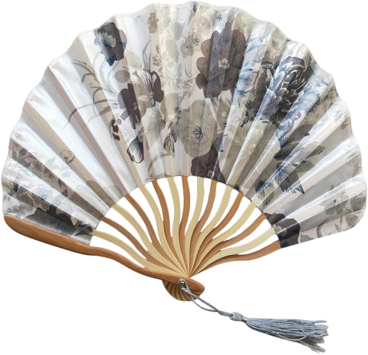 Opvouwbare Ventilator - Handwaaier Bamboe - Feestelijke Decoratie - Elegant Patroon - 22 cm Gesloten - Kleurrijk