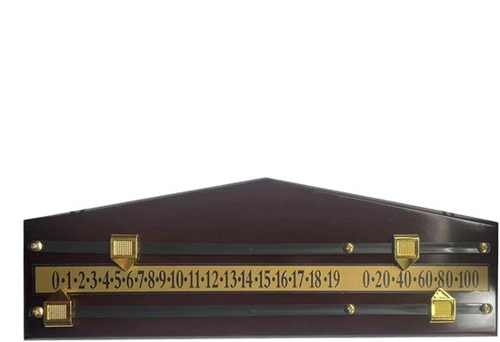 Biljart Scorebewaarder - Scorebord Hout - Spel Bijhouden - Aan Muur Hangbaar - 40 x 15 x 3 cm - A — afbeelding 4