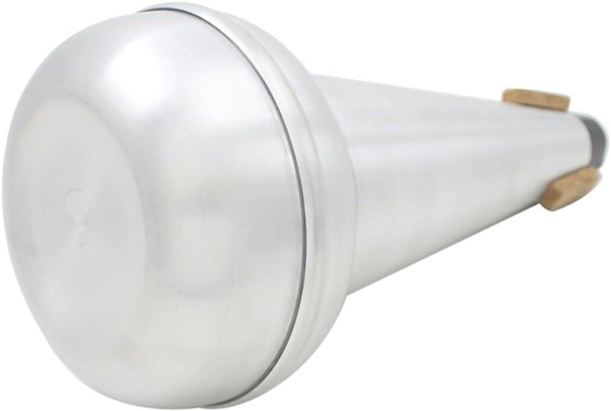 Trombone Demper - Mute Accessoire - Stil Oefenen - Aluminium Legering - 25 x 12 x 12 cm - Zilver