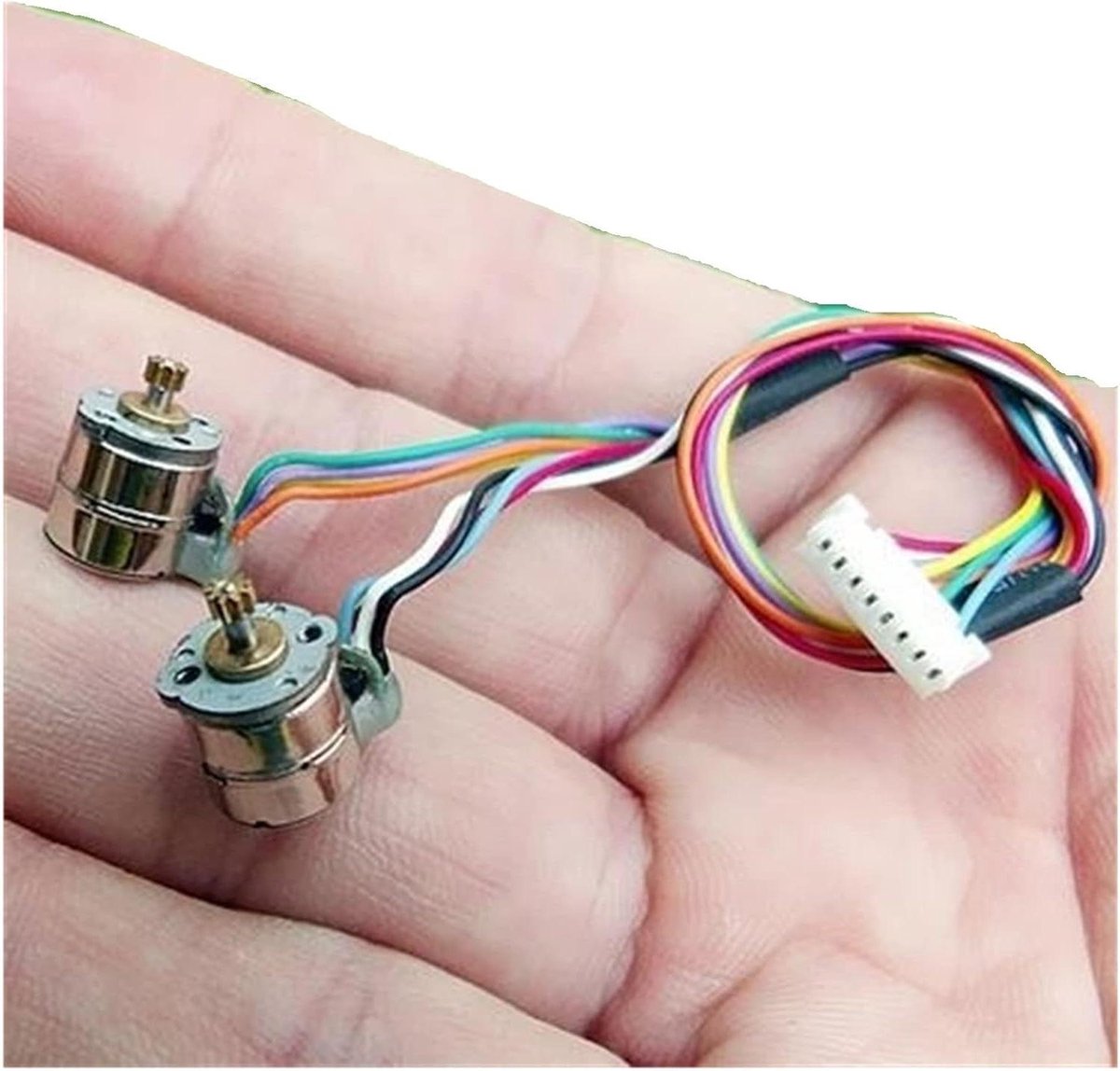 Stappenmotor - Micro motor - Precisie aandrijving - Lage weerstand - 8mm diameter - Metaal