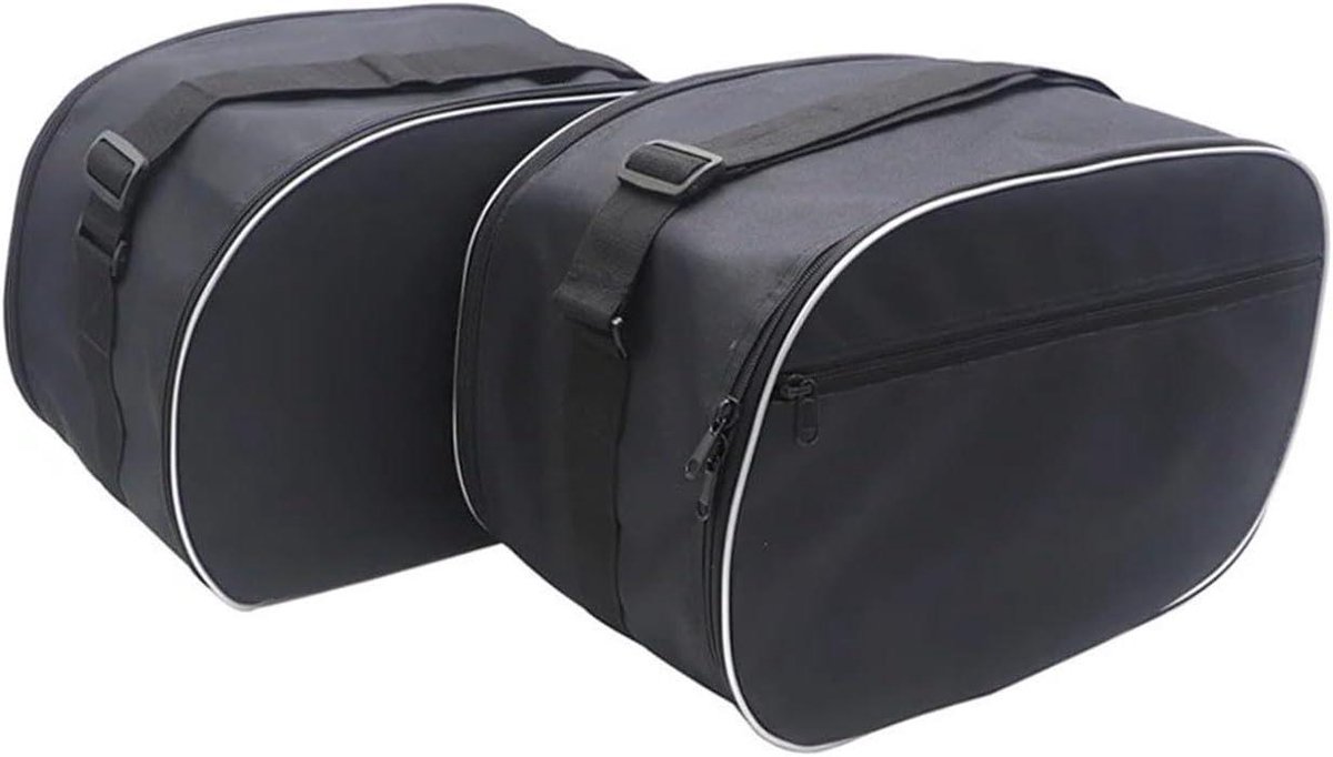 Motorfiets Tassen - Binnentassen Set - Bagage Opbergen - Waterdicht Nylon - Universele Pasvorm - Zwart
