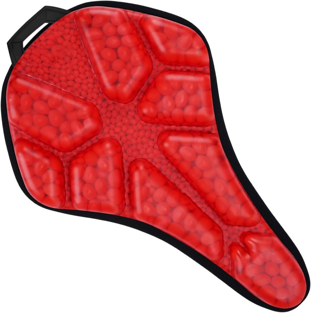 Fietszadelkussen - Gevoerd Zadel - Comfortabel Fietsen - Schokabsorberend EVA - 28.5 x 18.5 cm - Rood