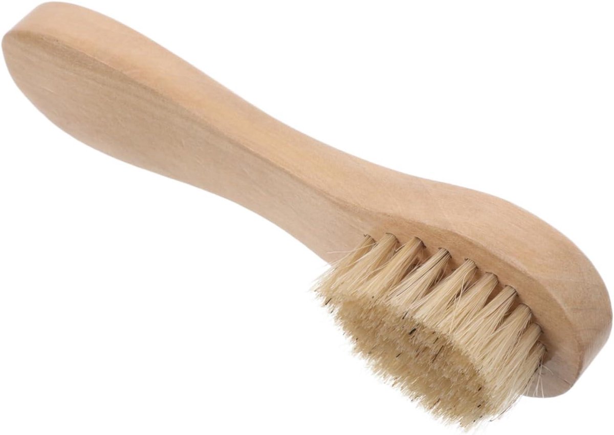 Badborstel Set - Lichaam Gezicht - Huid Reinigen - Ergonomische Handgreep - 14.6 cm - Lichtbruin