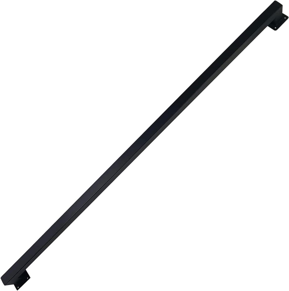 Trapsteun Set - Grijpstang Muurbevestiging - Veilig Traplopen - Dubbele Bescherming - 50cm - Zwart