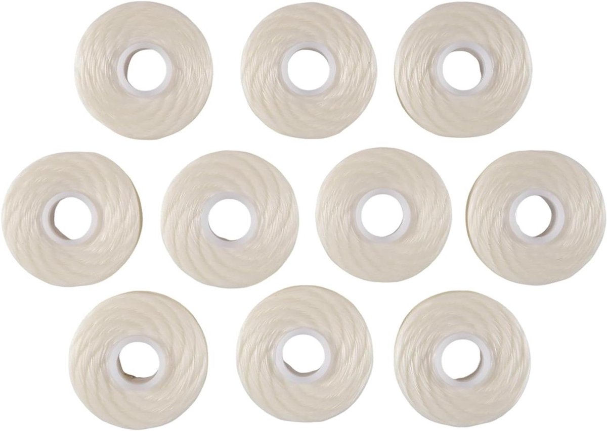 Tandzijde Rollen - Flosdraad Set - Mondhygiëne Verbeteren - Platte Waxed Draad - 10 Rollen 50m - Mint Groen