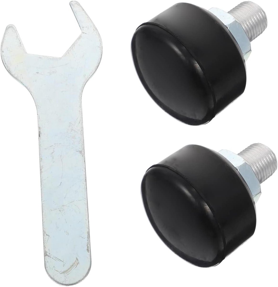 Rolschaatsen Remkop - Remblokken Set - Veilig Remmen - Slijtvast Rubber - 6x5CM - Zwart