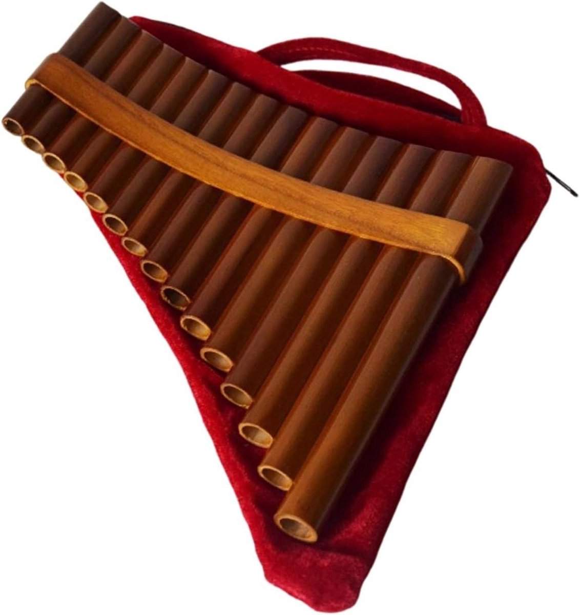 Panfluit Traditioneel Instrument - Ambergele Fluit - Muziek Leren Spelen - 15 Pijpen G C