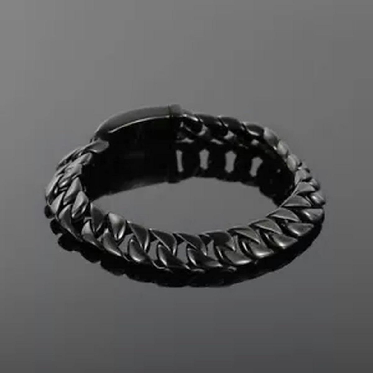 Cubaanse Ketting Armband - Schakelarmband Heren - Dagelijks Gebruik - Roestvrij Staal - 22 cm - Zilverkleurig