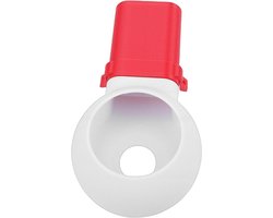 Boor Stofvanger - Stofopvangbak - Schoon Boren - Afneembare Stofbox - 20x14x5 cm - Wit Rood