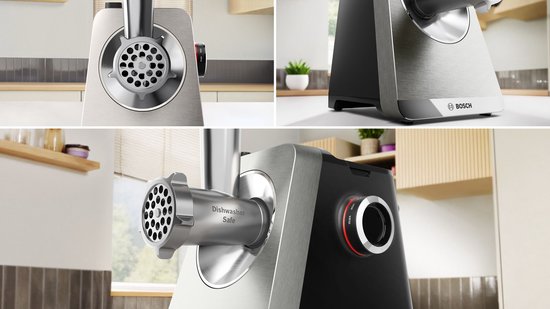 Bosch MultiPower Serie 8 - MFWS840M - Vleesmolen - Vaatwasserbestendige onderdelen - 2500W van Bosch — afbeelding 2