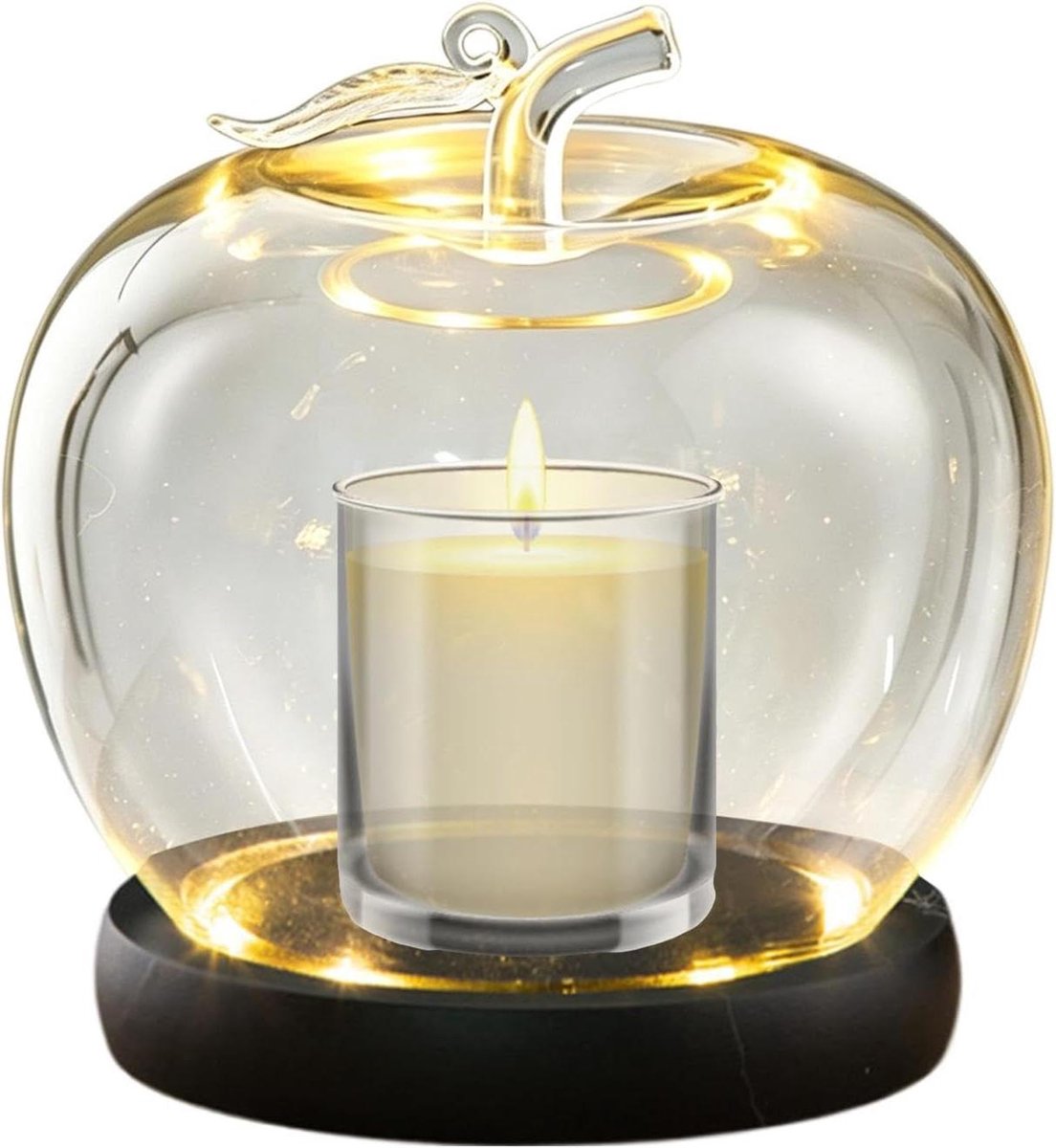Glazen Stolp - Decoratieve Kap - Items Presenteren - Stofvrij Houdend - 16.5 cm Hoog - Zwart