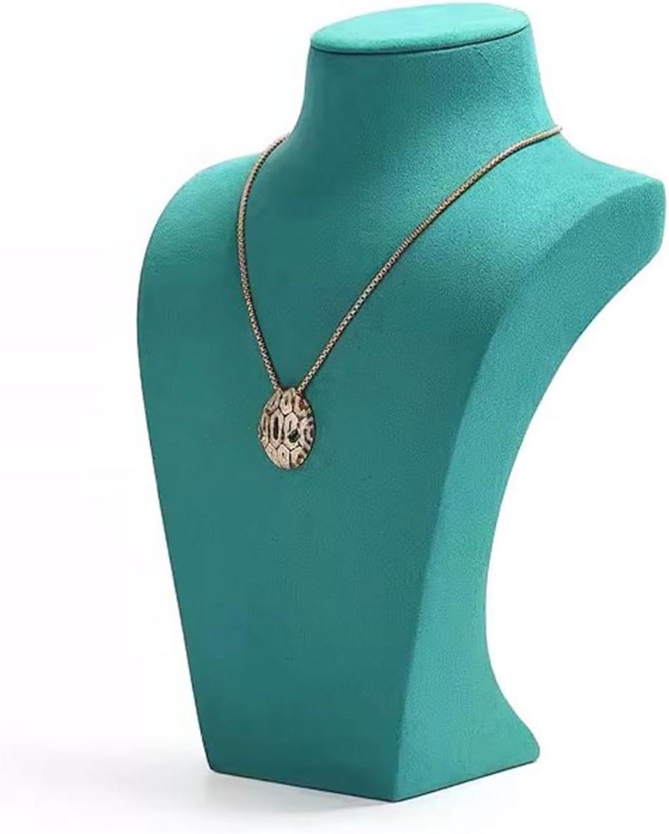 Sieradenhouder Standaard - Ketting Buste - Sieraden Tonen - Elegante Kamerdecoratie - 10 x 6 x 15cm - One Color