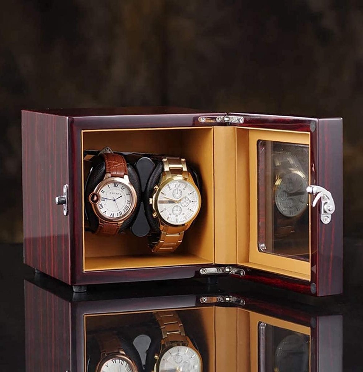 Watch Winder Box - Horloge Oplader - Automatische Horloges Opladen - Extreem Stille Motor - N.v.t. - Houtkleur