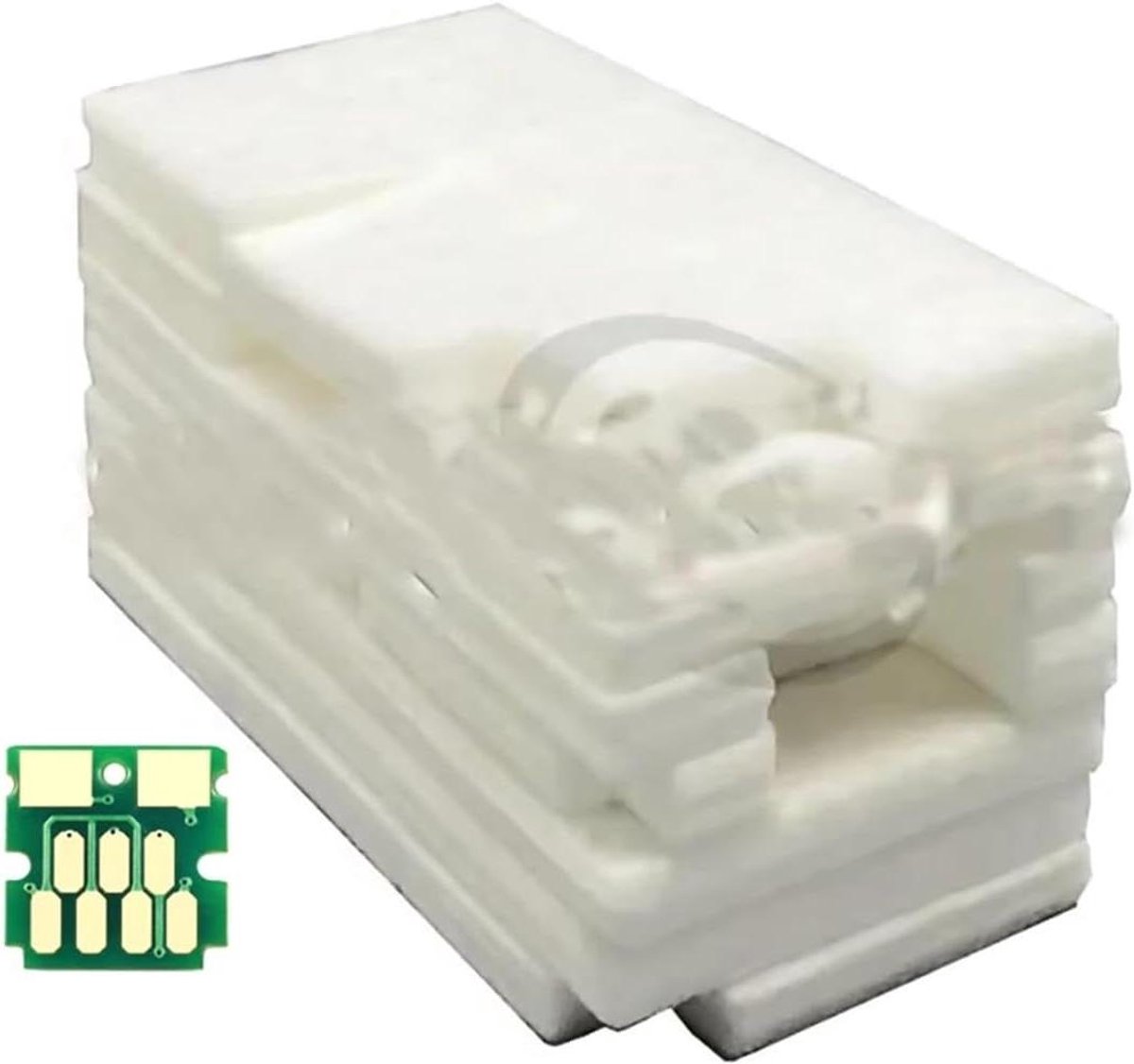 Onderhoudstank Spons - Chip Spons - Printer Onderhoud - Met Chip - 1x1x1 cm - Zwart