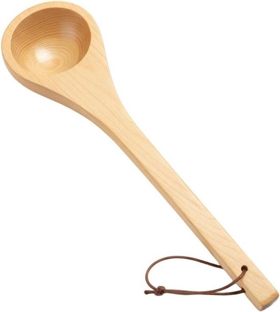 Sauna ladle - Water scheppen - Sauna opgieten - Hittebestendige lepel - 38 cm - Natuurlijk hout