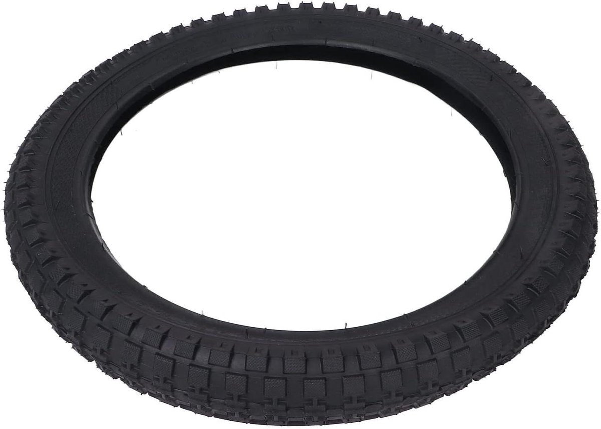 Buitenband Fiets - Buitenband Kinderfiets - Comfortabel Fietsen - Hoge Sterkte Structuur - 16 x 2.4 inch - Zwart