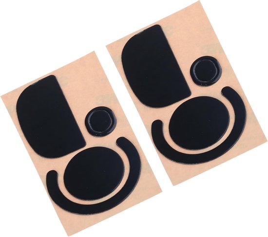 Muis Skates Stickers - Vervangende Voetjes - Gaming Prestaties Verbeteren - Hoge Polymere Composieten - 2 Sets - Zwart — afbeelding 2