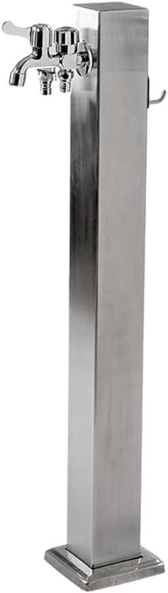 Verticale buitenkraan - Waterzuil fontein - Tuin bewateren - Roestvrij staal - 60 cm - Zwart