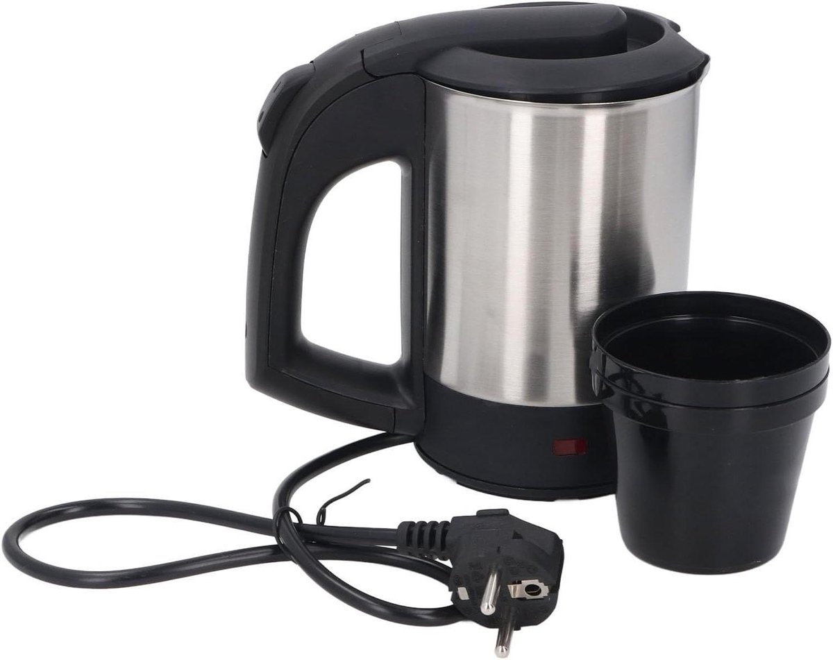 Compacte Waterkoker - Snelle Ketel - Snel Drankjes Maken - Automatische Uitschakeling - 05 Liter - Zilver