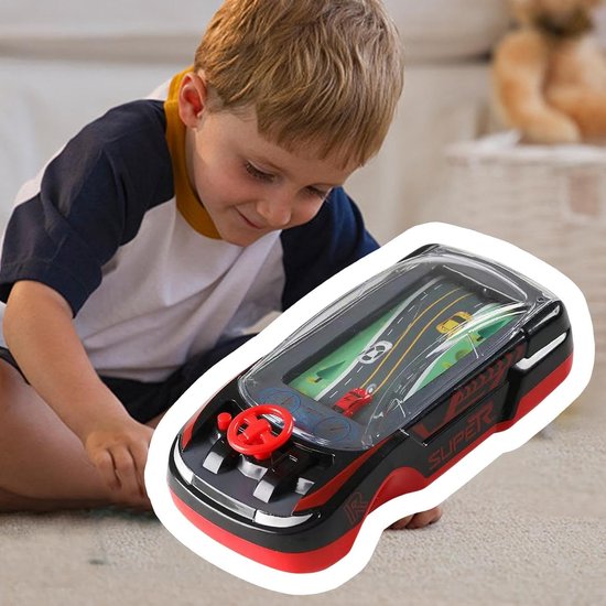 Draagbaar racespel - Autorace simulator - Interactief spelplezier - Twee spelers modus - 15 x 7.5 x 5 cm van draagbaar — afbeelding 2