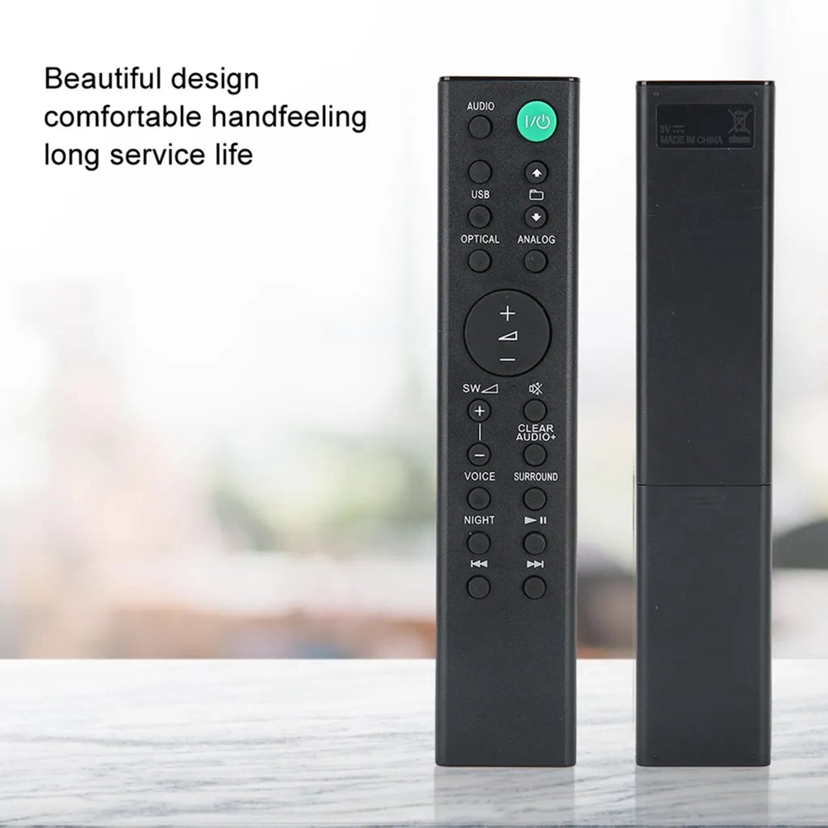 De RMT-AH103U is geschikt voor afstandsbedieningen van Sony soundbars.