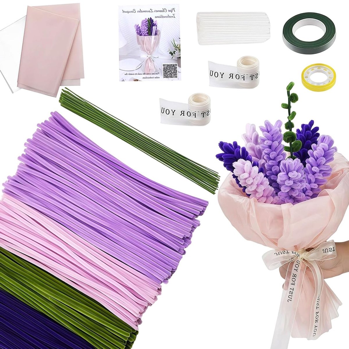 Creatieve Pijpenragers Set van 450 Stuks voor Ambachten, Bloemen en DIY Decoraties, Perfect voor Knutselen en Versieren