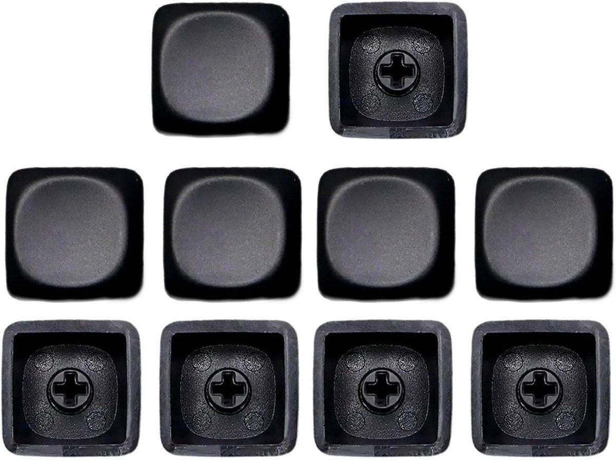Keycaps Set - Toetsenkapjes - Toetsenbord Personaliseren - MOA Hoogte Profiel - 10 Stuks - Zwart