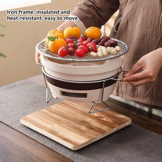 Klei Grill Fornuis - Tafel Grill - Buiten Koken - Hittebestendige Basis - Compact Ontwerp - Niet gespecificeerd — afbeelding 2