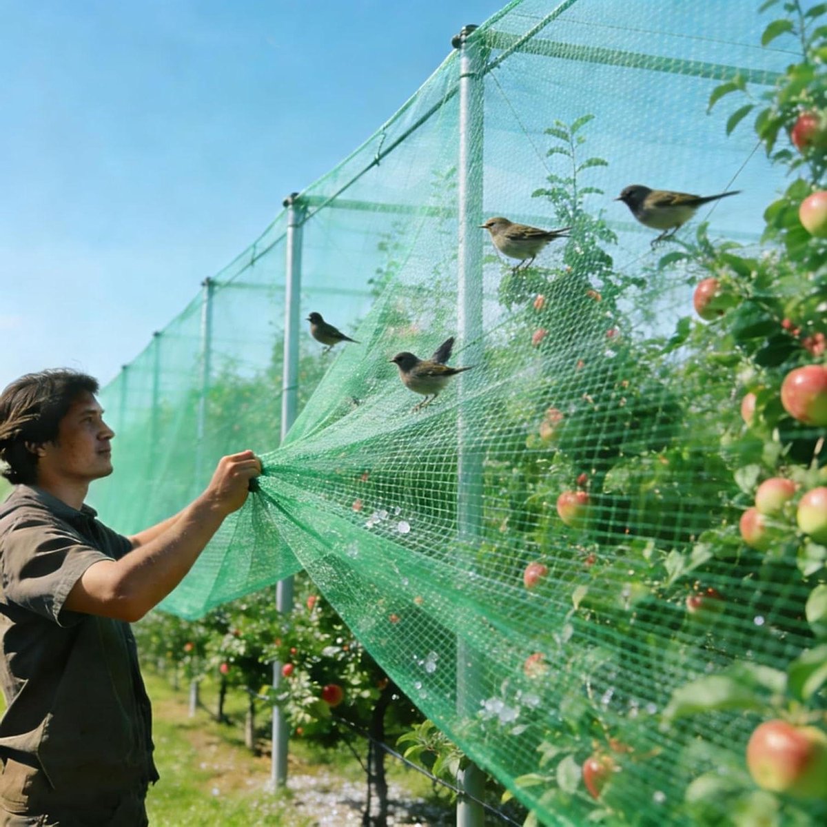 Beschermnet Tuinplanten - Vogelgaas Planten - Planten Beschermen - Ademend Transparant Gaas - 2 x 5 m - Groen