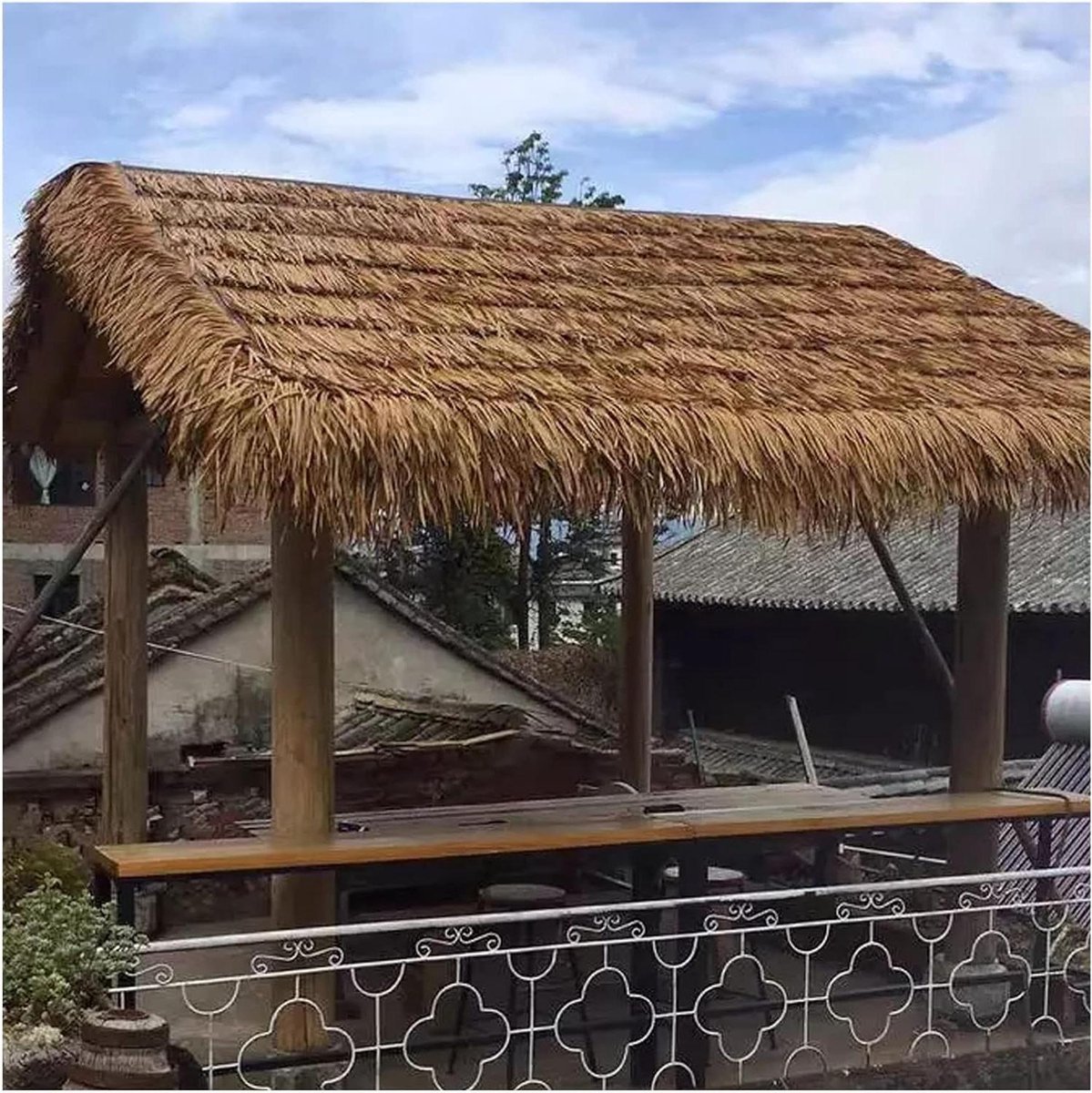 Kunstmatige Palm Rieten - Dakbedekking Rol - Decoratieve Afdekking - Realistische Tropisch