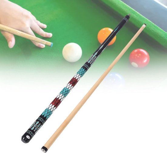 Houten Poolkeu - Biljartstok Keu - Poolen Spel - 13mm Premium Tip - 1.45 Meter - Zwart van houten — afbeelding 4