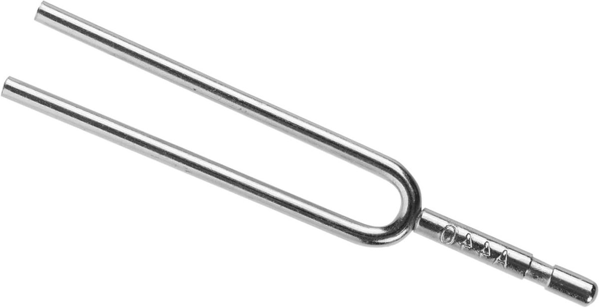 Stemvork Muziek - Toon Stemmer - Instrument Stemmen - Standaard 440 Hz - 12 cm - Zilver