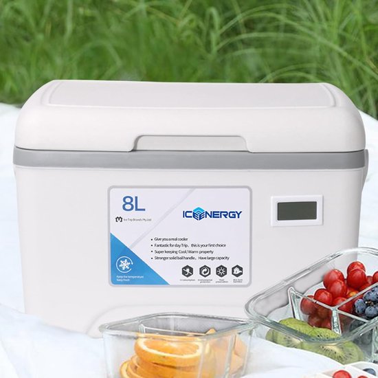 Koeltas - Thermobox - Eten meenemen - Temperatuurweergave - 8 liter - Enkel kenmerk — afbeelding 5