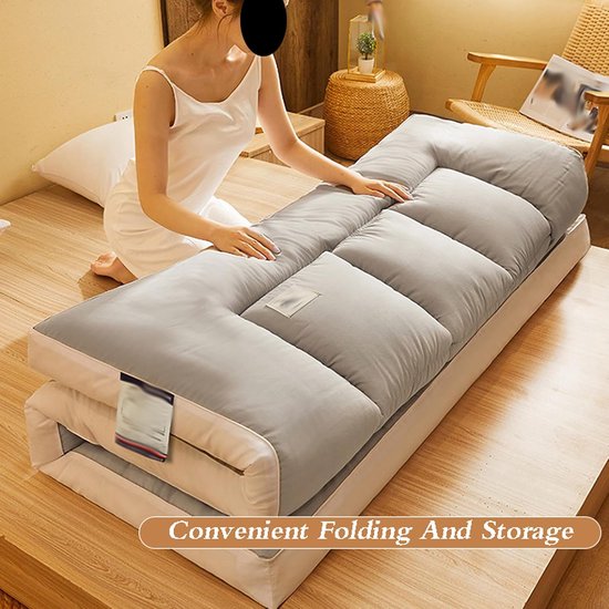Opvouwbare Matras - Slaapmat Tatami - Comfortabel Slapen - Ademend Geborsteld Materiaal - 182 cm - Stijl 4 — afbeelding 5