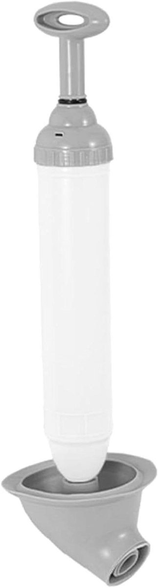 Afvoerreiniger - Pijpreiniger Zuiger - Verstopping Verhelpen - Hoge Druk Vacuüm - 48 cm - Wit