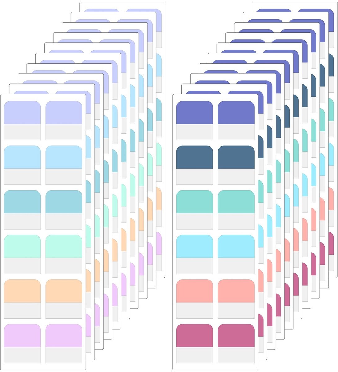 Innovra - Dailygoods - Dailygoody - Kleverige Indextabbladen - Transparante Paginamarkers - Pop-upnotitie Vlaggen - 240 Stuks - Zelfklevende Etiketten - Geschikt voor Notebo...