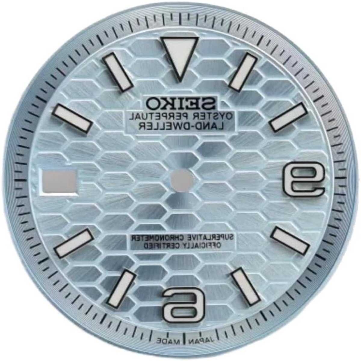 Horlogewijzerplaat - Modificatie Onderdeel - Horloge Reparatie - Honingraat Structuur - 31mm Diameter - Zwart