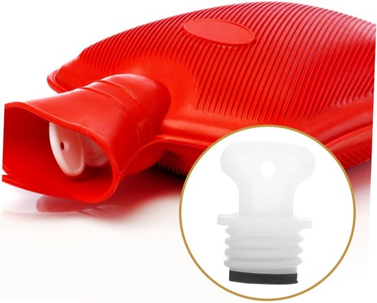 Rubberen Stoppers Set - Dopjes Voor Flessen - Warm Houd Flessen - Lekvrije Afsluiting - 3 Stuks - Wit — afbeelding 5