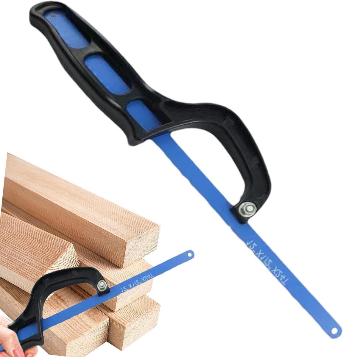 Handzaag - Houtzaag Metaalzaag - Precisie Zagen - Ergonomische Handgreep - 32cm Blad - Zilver