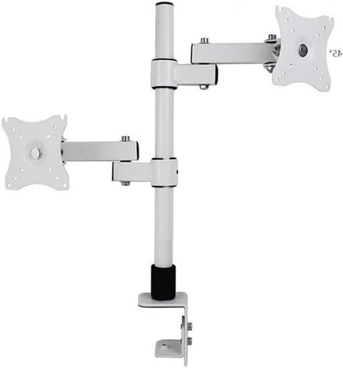 Monitorstandaard - Bureauhouder - Comfortabel Werken - Verstelbaar - 14-24 inch - Wit