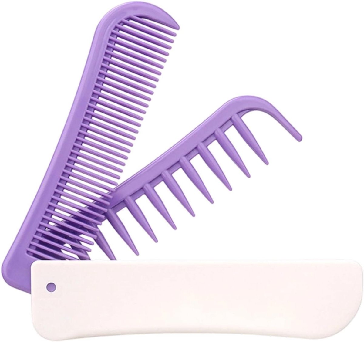 Opvouwbare Kam - Styling Tool - Haar Verzorgen - Dubbele Kop - 11 x 4 x 2 cm - Zwart