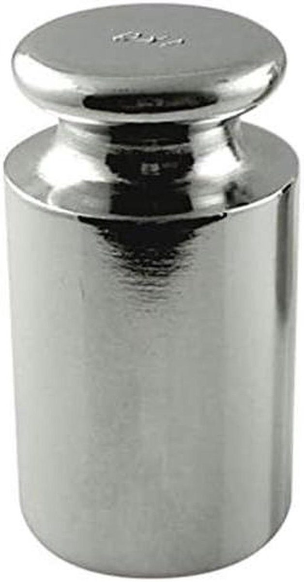 Calibration weight for digital scale, carbon steel, chrome finish, 1000G (1kg WGT)