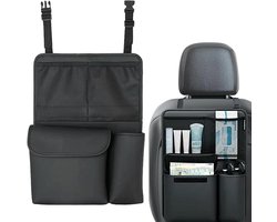 Auto Seat Organizer - Auto Hoofdsteun Achterbank Organizer | Draagbare Auto Seat Back Opbergtas | Autostoel Protector Anti-Kick | Auto Passagier Nette Achterbank Organizer voor RV, Auto, Truck, SUV
