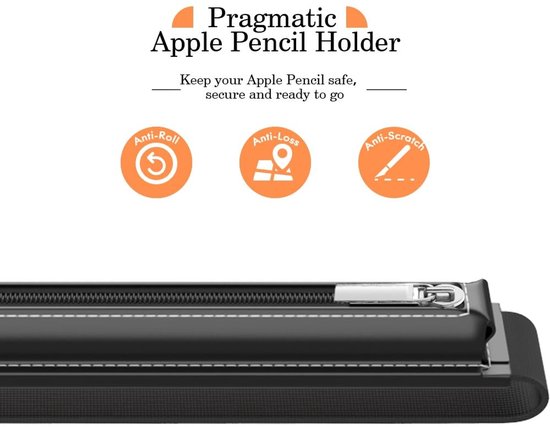Dailygoods - Dailygoody - Apple Pencil Hoesje - PU-Lederen Etui - Zwart - Voor Apple Pencil 1/2e Generatie - Geschikt voor 9.7"-12.9" Tablet — afbeelding 4