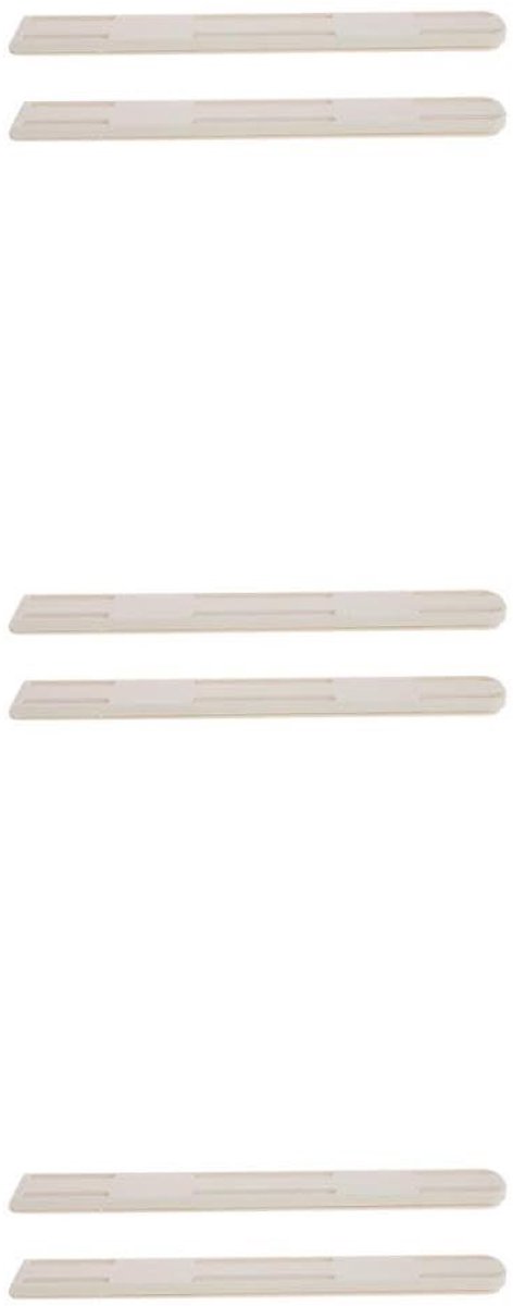 Dailygoods - Dailygoody - Opbergdozen Set van 3 - Zelfklevende Schuifrails - Wit - Ladegeleiders - Geschikt voor Kasten en Make-uptafels - Flexibel en Stabiel