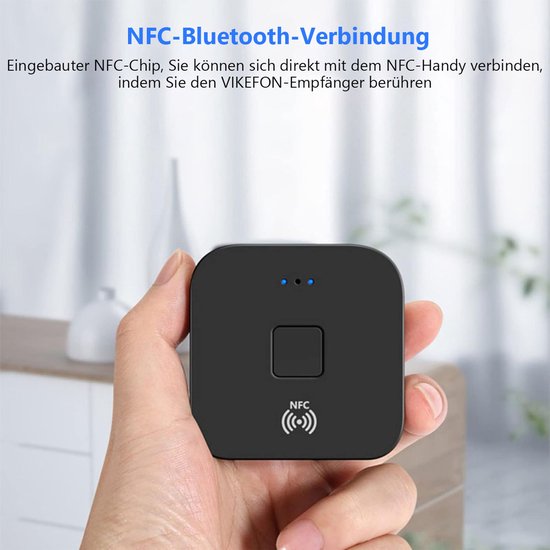 Bluetooth-ontvanger voor stereo-installaties thuis, RCA-interface, 3,5 mm AUX draadloze audioadapter, geschikt voor stereo-installaties thuis en in de auto, ondersteunt NFC. — afbeelding 3