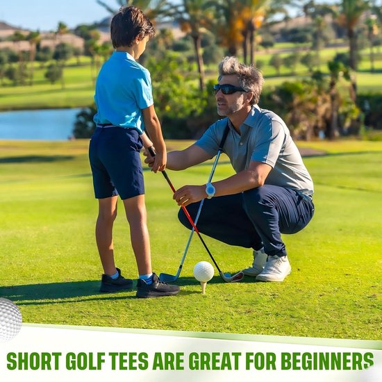 100 professionele houten golftees met 83 mm bamboe golfladders, stabiel en betrouwbaar. van Merkloos — afbeelding 4