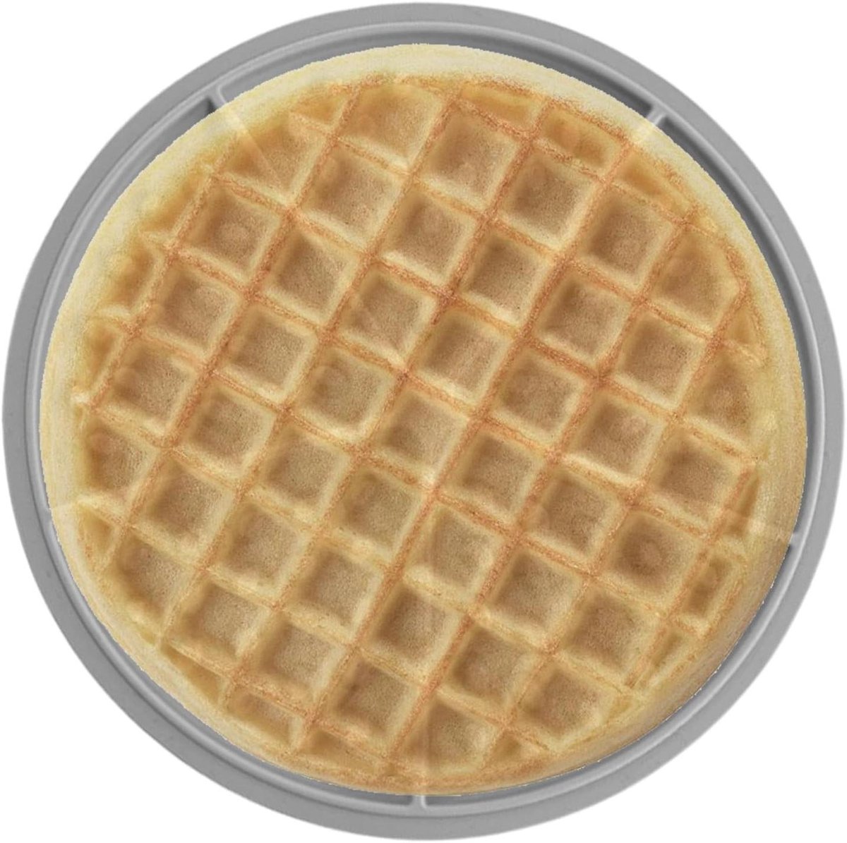 Wafelvorm Siliconen - Bakplaat Mal - Lekkere Wafels Bakken - Vaatwasserbestendig - 18 cm - Grijs