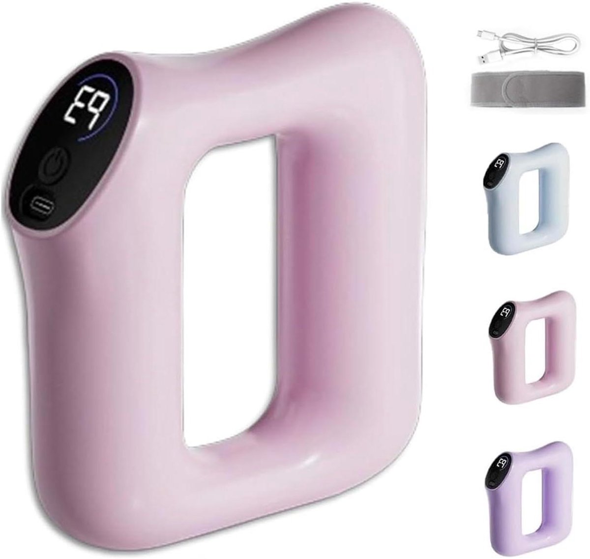 Elektrische fascia ring - Massage tool - Spierherstel - 5 intensiteitsniveaus - 14 x 13.5 cm - Roze