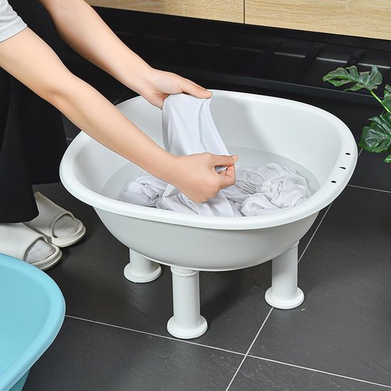 Badzitje Verzorging - Zitbad Aambeien - Comfortabel Baden - Antislip Stabiliteit - Inklapbaar Ontwerp - Wit — afbeelding 2